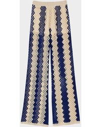 Sandro - Palmier Open-Weave Pants - Lyst