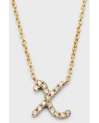 Sydney Evan - 14k Diamond Pave Initial Necklace - Lyst