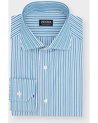 ZEGNA - Trofeo Comfort Cotton Stripe Dress Shirt - Lyst