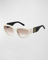 Marc Jacobs - J Marc Logo Plastic Cat-Eye Sunglasses - Lyst