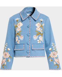 Veronica Beard - Vikaria Embroidered Jacket - Lyst