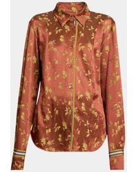 Dries Van Noten - Floral Jacquard Button-Down Shirt - Lyst