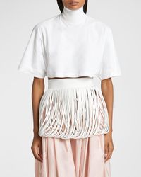 Alaïa - Open Fringe Leather Belt - Lyst