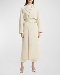 Theory - Single-Breasted Wrap Trench Coat - Lyst