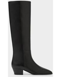 Aeyde - Medea 40Mm Leather Knee-High Boots - Lyst
