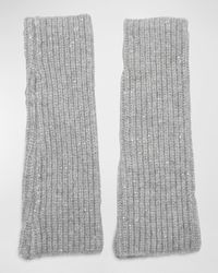 Eugenia Kim - Amalia Sequin Ribbed Wool-Blend Gloves - Lyst