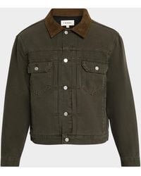 FRAME - Apos;S Canvas Trucker Jacket - Lyst