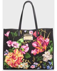 Dolce & Gabbana - Dg Floral-print Shopper Tote Bag - Lyst