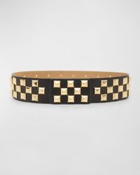 Streets Ahead - Roger Studded Leather Belt - Lyst
