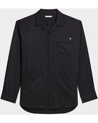 Helmut Lang - Apos;S Oversized Satin Jacquard Pajama Shirt - Lyst