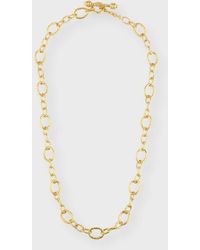 Elizabeth Locke - 19k Yellow Gold Small Garda Link Necklace - Lyst