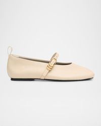 Rag & Bone - Spire Leather Mary Jane Ballerina Flats - Lyst