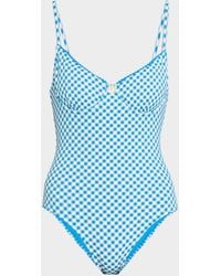 Solid & Striped - The Taylor Gingham One-Piece Swimsuit - Lyst