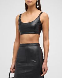 AS by DF - Mercury Recycled Leather Bralette - Lyst