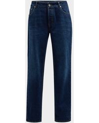 Brunello Cucinelli - Slim Light-Wash Denim Jeans - Lyst