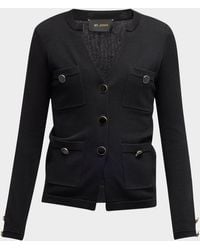 St. John - Santiago Knit Button-Down Jacket - Lyst