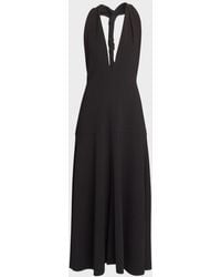 Proenza Schouler - Matte Viscose Crepe Twist-Back Maxi Dress - Lyst