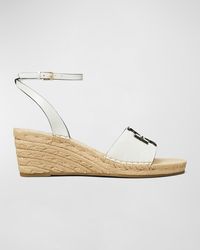 Tory Burch - Ines Leather Double T Espadrilles - Lyst