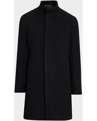 Theory - Apos;S Belvin Melton-Textured Wool-Blend Coat - Lyst