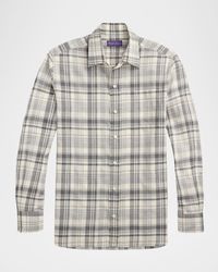 Ralph Lauren - Plaid Twill Pocket Button-Down Shirt - Lyst