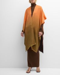Bajra - Serape Color-block Cashmere & Silk Cape - Lyst