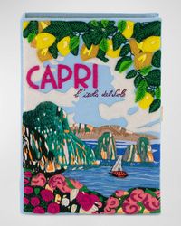 Olympia Le-Tan - Capri Lemons Mer Bio Book Clutch Bag - Lyst