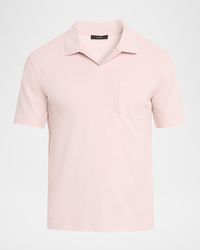 Vince - Apos;S Textured Johnny Collar Polo Shirt - Lyst