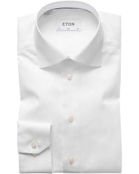 Eton - Slim-Fit Twill Dress Shirt - Lyst