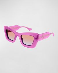 Gucci - GG Plastic Cat-eye Sunglasses - Lyst