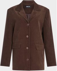 SER.O.YA - Hera Corduroy Single-Breasted Blazer - Lyst