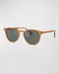 Oliver Peoples - Finley Esq Sun Acetate Round Sunglasses - Lyst