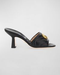 Gucci - Marmont Quilted Medallion Mule Sandals - Lyst