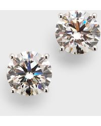 Neiman Marcus - Lab Grown Diamond 18K Round Stud Earrings, 8.0Tcw - Lyst