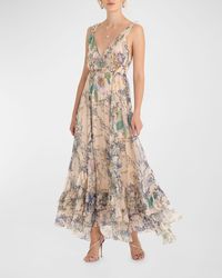 SECRET MISSION - Celia Floral Maxi Dress - Lyst