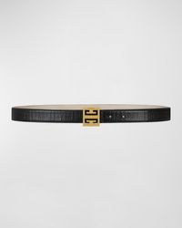 Givenchy - 4G Logo Canvas Pleather Belt - Lyst