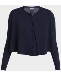 Loewe - Layered Cropped Wool Cardigan - Lyst
