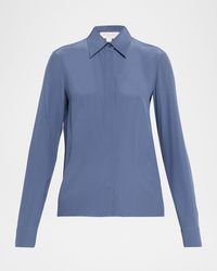 Michael Kors - Hansen Button-Down Silk Shirt - Lyst