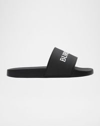 Burberry - Apos;S Logo Contoured-Insole Slide Sandals - Lyst