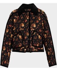 Burberry - Quilted Jacket "Floriston" - Lyst