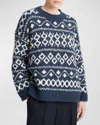Vince - Nordic Wool-blend Fair Isle Sweater - Lyst