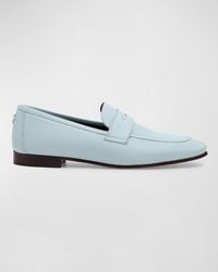Bougeotte - Leather Flat Penny Loafers - Lyst