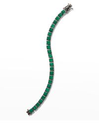 Nakard - Small Tile Tennis Bracelet, Onyx - Lyst