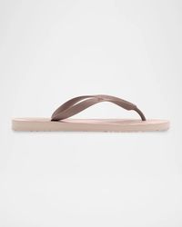 Burberry - Haze Check Flip Flops - Lyst