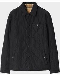 Burberry - Apos;S Brighton Quilted Check Cotton-Blend Reversible Shirt Jacket - Lyst