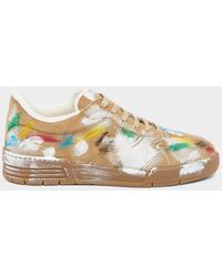 Moschino - Apos;S Hand-Painted Suede Sneakers - Lyst