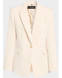 Kobi Halperin - Rue Single-Button Crepe Jacket - Lyst