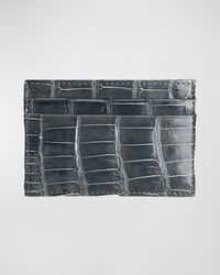 Abas - Alligator Leather Card Case - Lyst