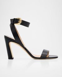 Stuart Weitzman - 85Mm Sai Leather Ankle-Strap Sandals - Lyst