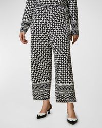 Marina Rinaldi - Plus Size Falster Geometric Jacquard-Knit Pants - Lyst
