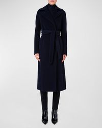 Akris Punto - Belted Wool-Cashmere Long Coat - Lyst